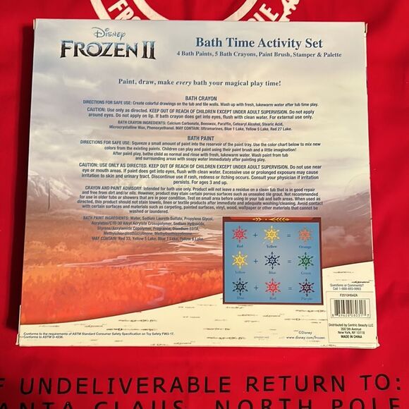 NWT- Disney Frozen II - Bath Time Activity Set - Picture 2 of 3